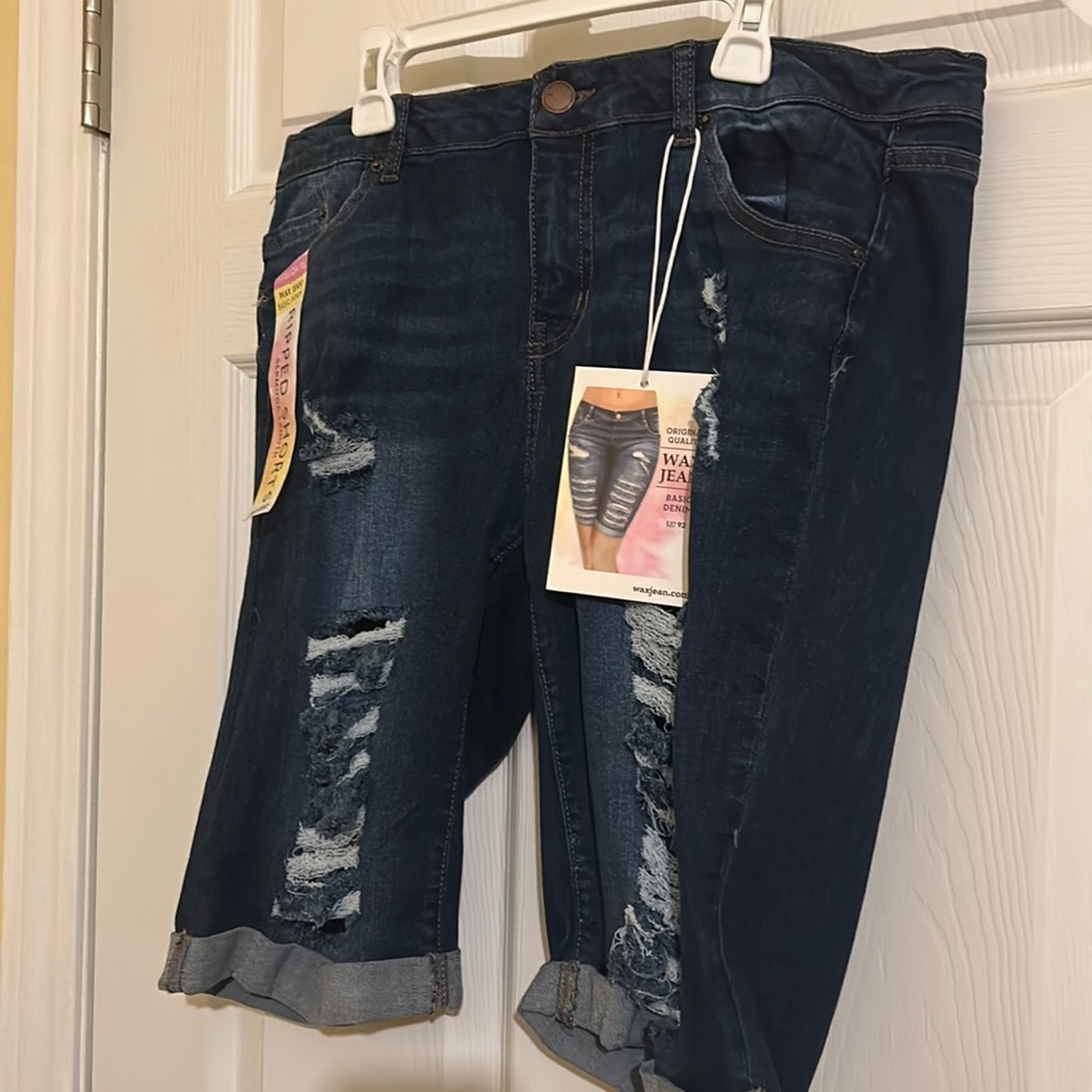 Women denim shorts